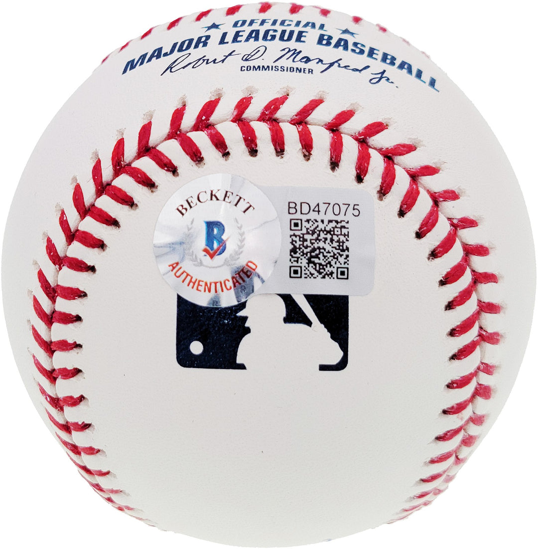 Nolan Ryan Signed Official MLB Baseball Texas Rangers "324 Wins" Beckett BAS
