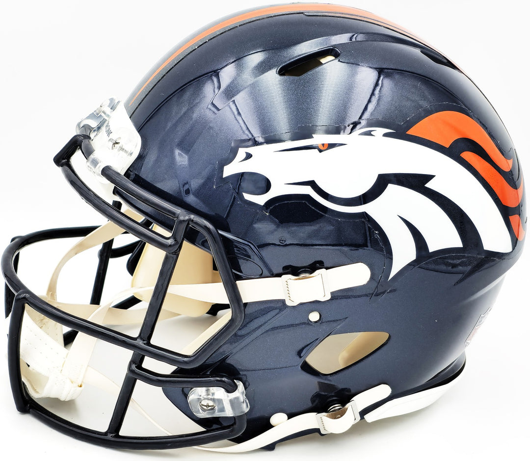 Russell Wilson Jerry Jeudy Auto Broncos Blue Full Size Auth Spd Helmet Fanatics