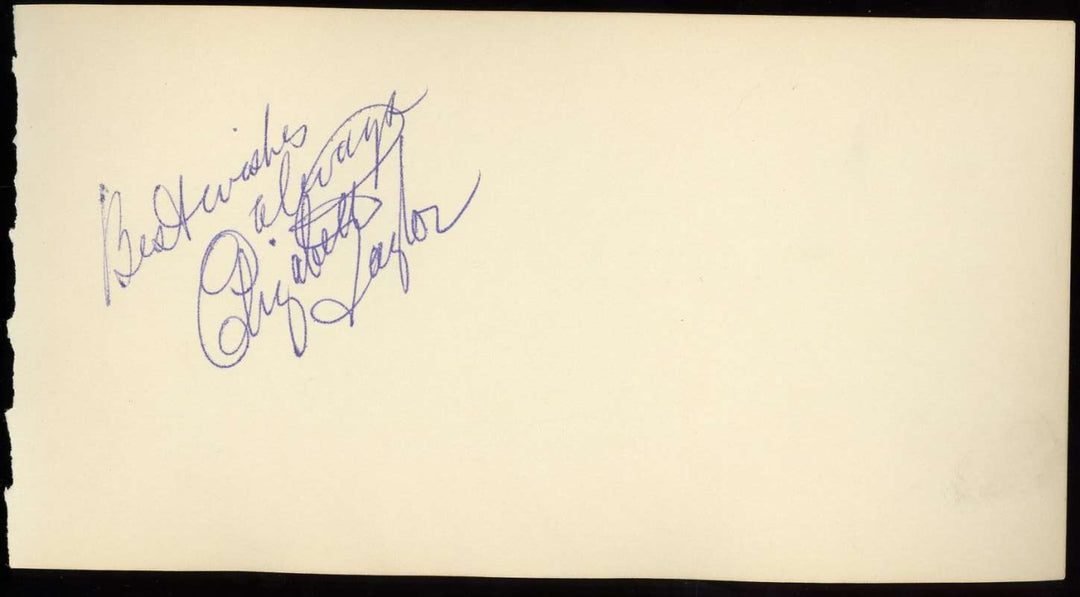 Elizabeth Taylor JSA LOA Signed 1951 Album Page Finest Example Autograph