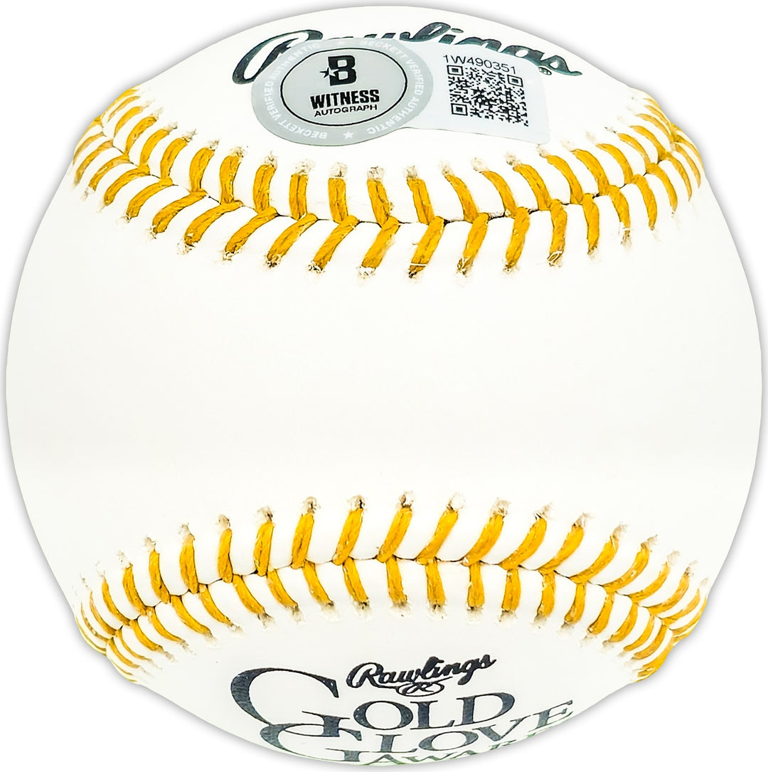 Luis Robert Jr. Signed Gold Glove Logo MLB Baseball Chicago White Sox