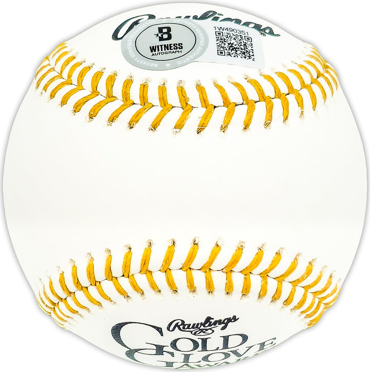 Luis Robert Jr. Signed Gold Glove Logo MLB Baseball Chicago White Sox