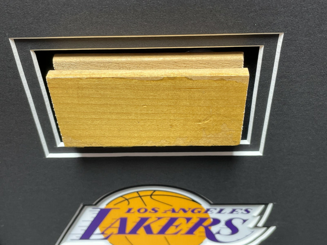 Michael Jordan Magic Johnson Authentic Game Used Bulls Lakers Floors Framed COA
