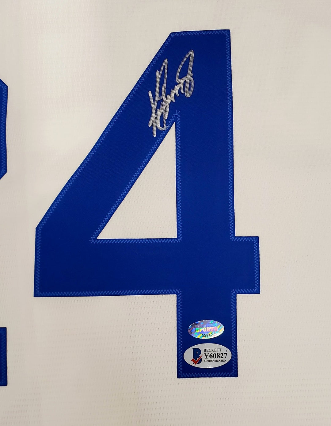 Mariners Ken Griffey Jr. Auto White Nike Throwback Jersey Size XXL Beckett & MCS