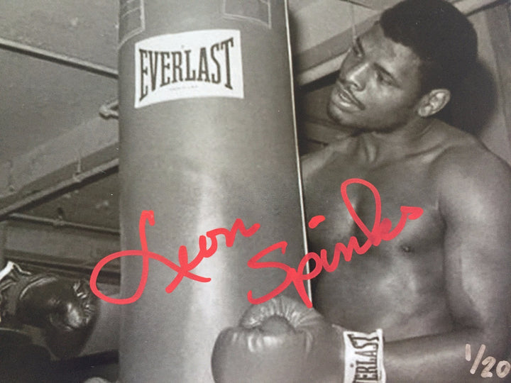 Leon / Michael Spinks Dual Signed 8x10 #D/20 COA Inscriptagraphs Ali Tyson Auto
