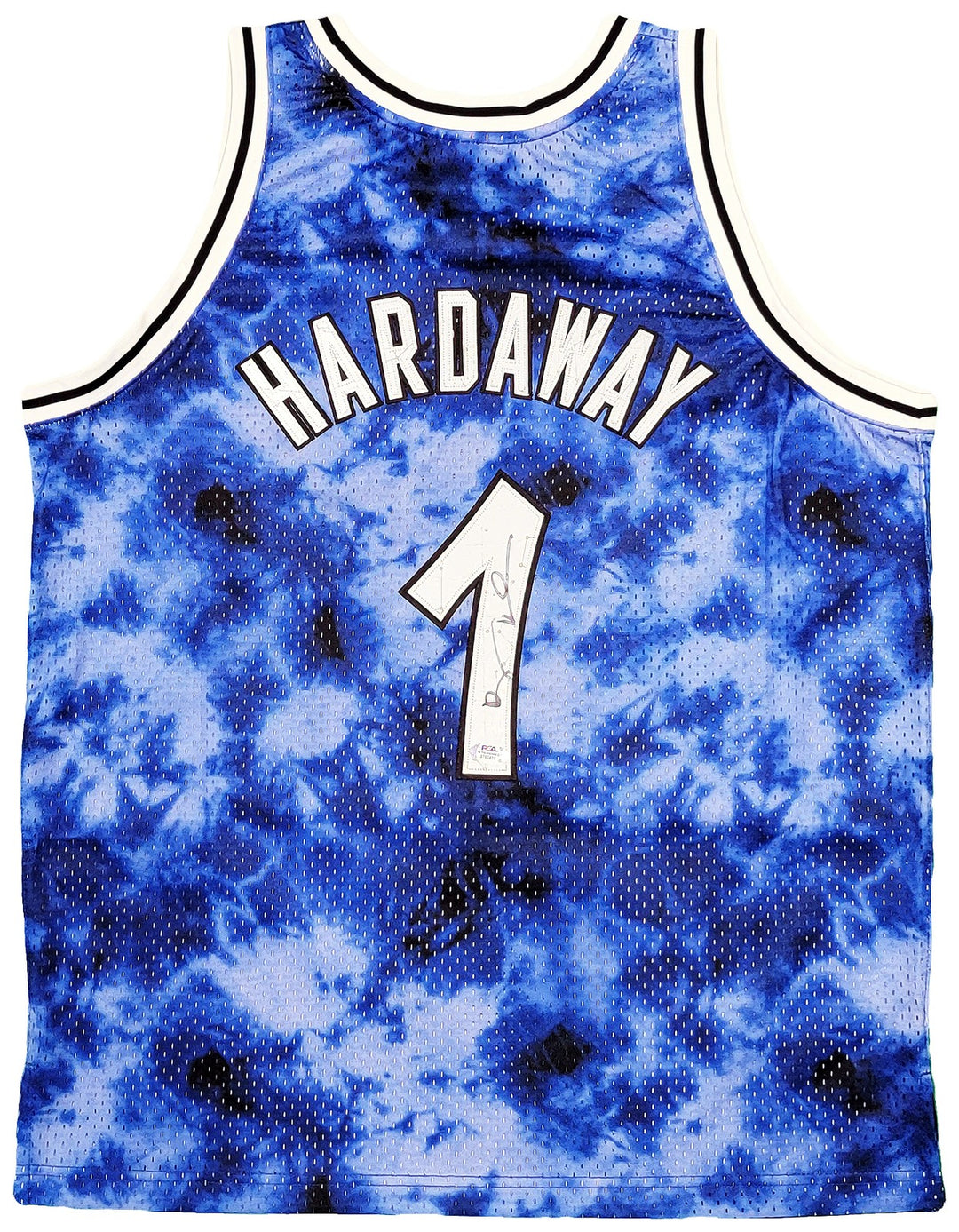 Magic Penny Hardaway Auto Blue Mitchell Ness Galaxy 94 Swingman Jersey L PSA/DNA