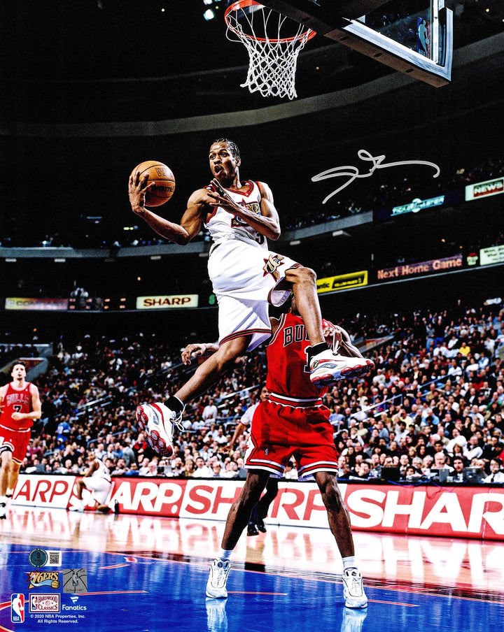 Allen Iverson Signed 16x20 Photo Philadelphia 76ers Beckett Wit