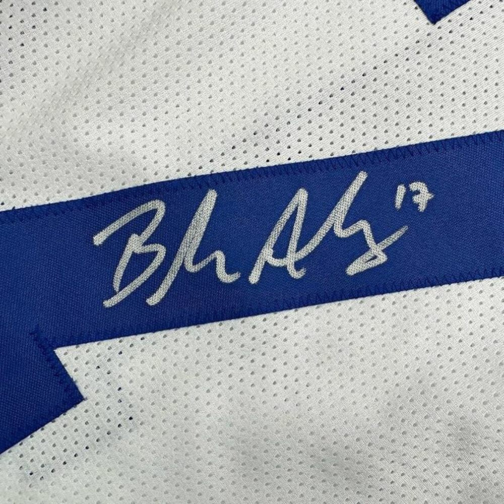 Framed Autographed/Signed Brandon Aubrey 35x39 Dallas White Jersey Beckett COA