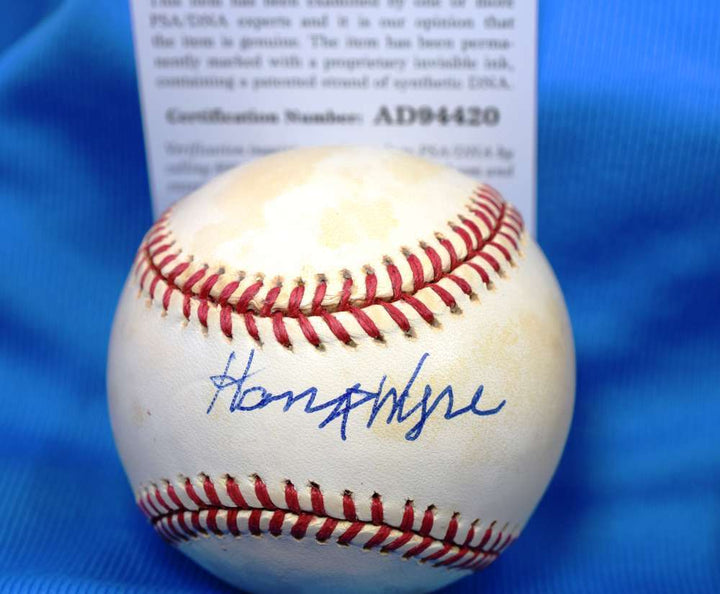 Hank Wyse Signed Psa Dna Coa National League Onl Baseball  Authentic Autographed