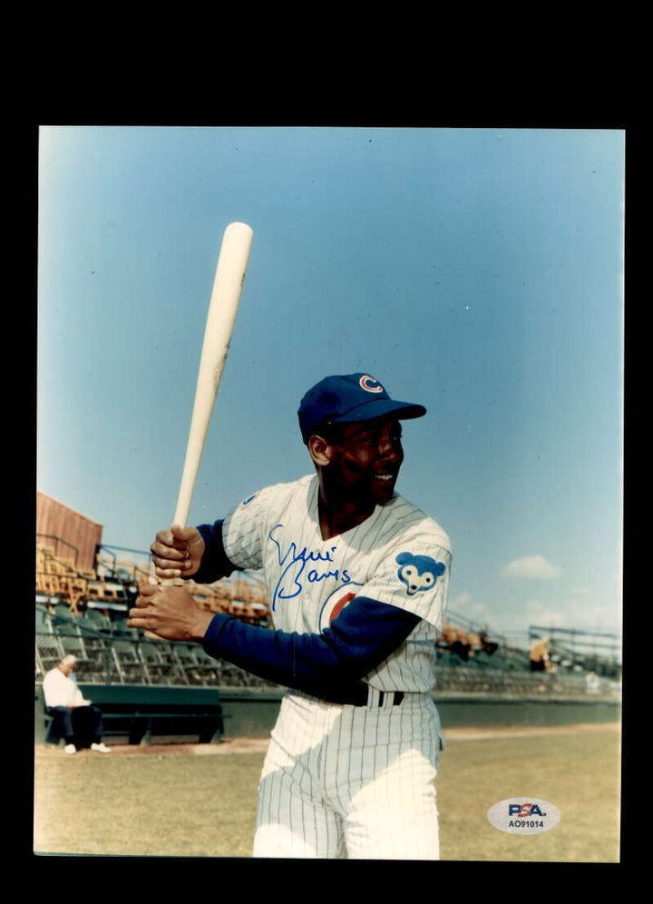Ernie Banks PSA DNA Signed 8x10 Photo Autograph Cubs