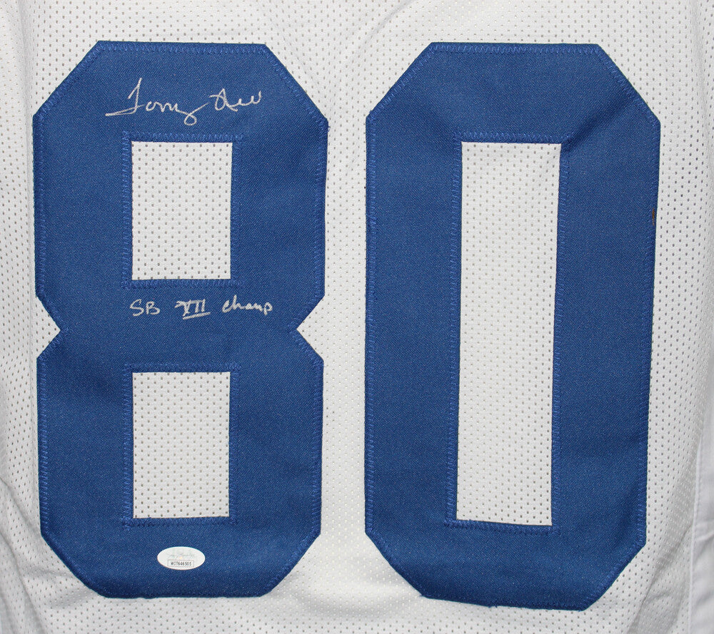 Tony Hill Autographed/Signed Pro Style White XL Jersey SB Champs JSA 33977