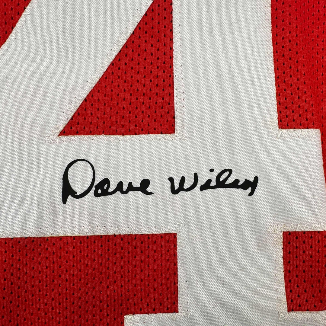 Facsimile Autographed Dave Wilcox San Francisco Red Reprint Jersey Size Men's XL