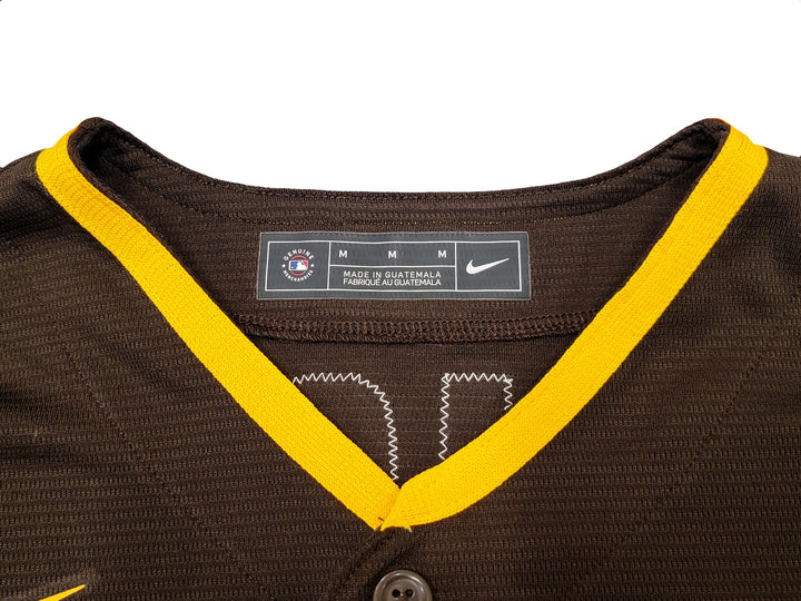 San Diego Padres Fernando Tatis Jr. Signed Brown Nike Jersey Size M Beckett Wit