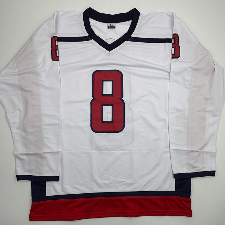 Autographed/Signed Alexander Alex Ovechkin Washington White Jersey Beckett COA