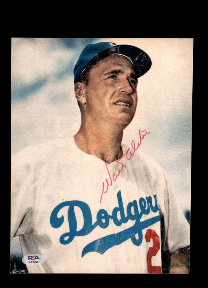 Walter Alston PSA DNA Signed Vintage 8x10 Photo Autograph Dodgers