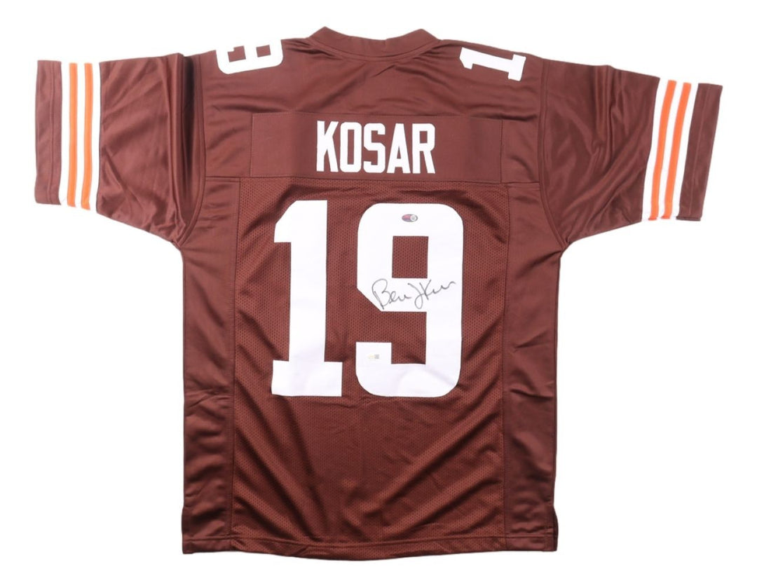 Bernie Kosar Cleveland Signed Brown Football Jersey JSA QR Hologram