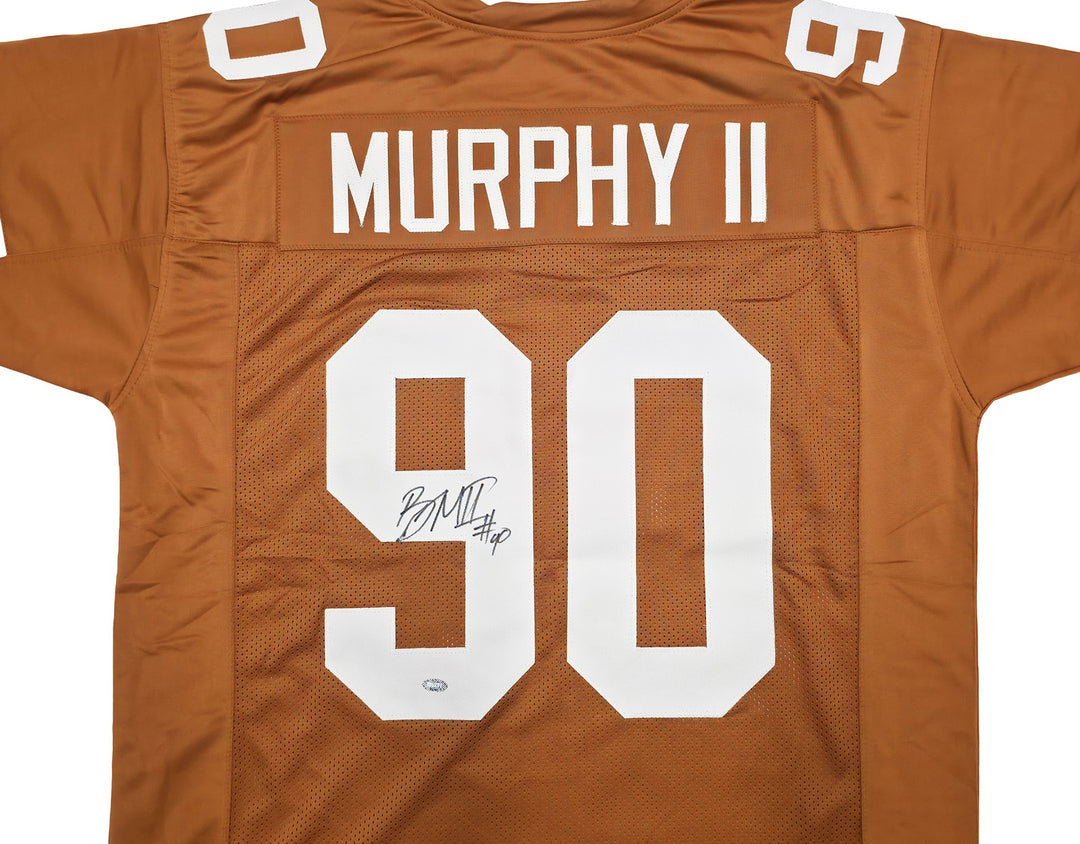 Texas Longhorns Byron Murphy II Autographed Orange Jersey MCS Holo