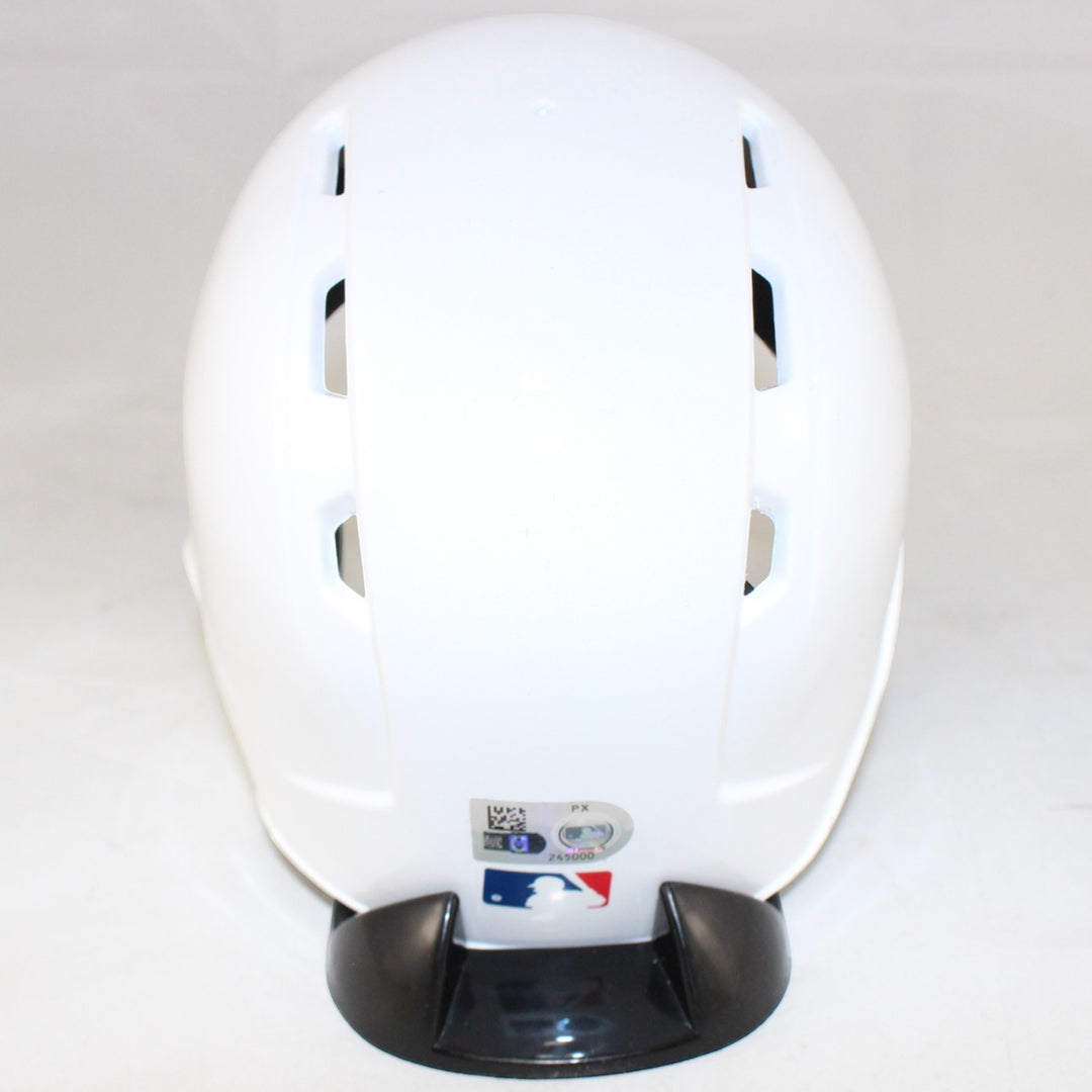 Kris Bryant Autographed Chicago Cubs White Mini Batting Helmet Fanatics 53284