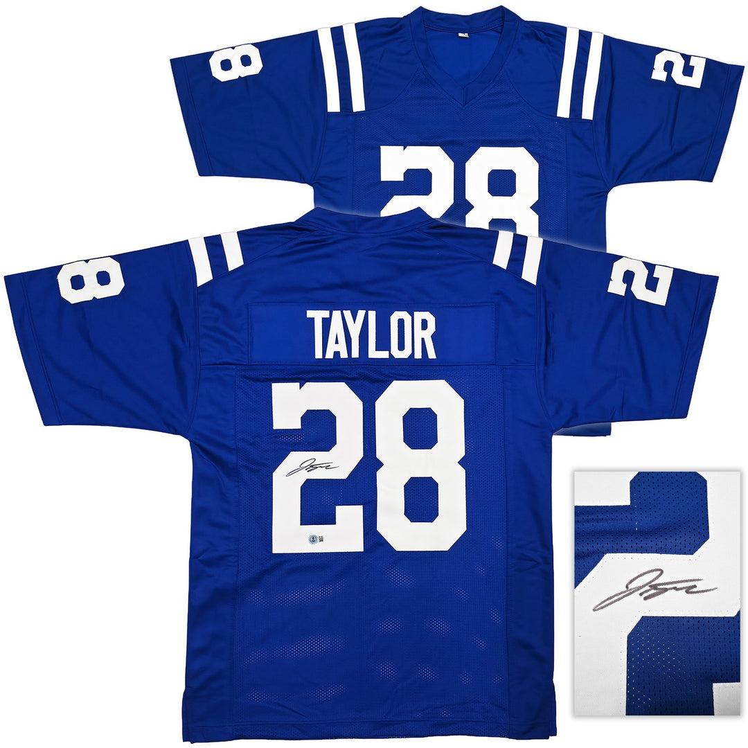 Indianapolis Colts Jonathan Taylor Autographed Blue Jersey Beckett Witness
