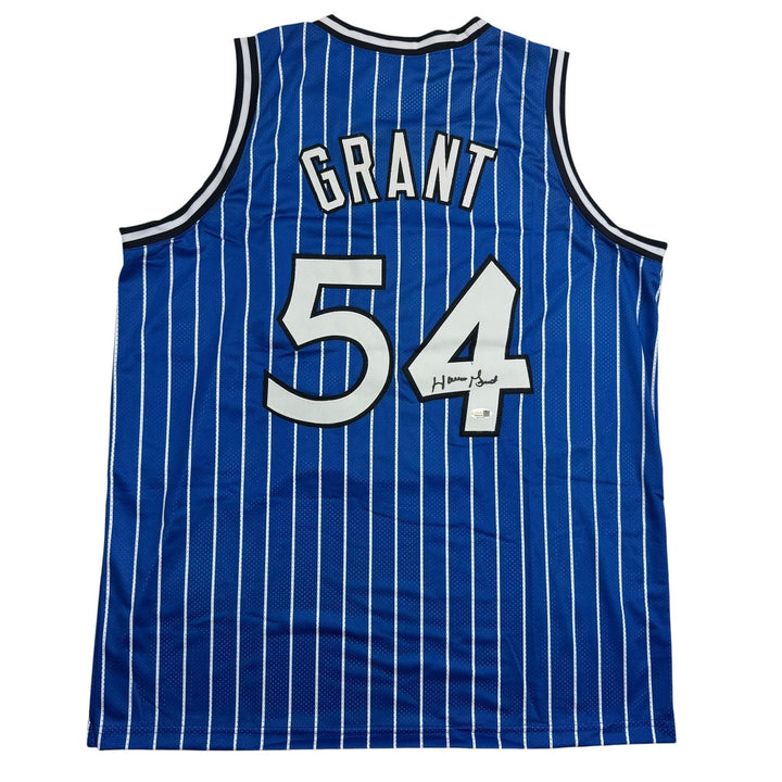 Autographed/Signed Horace Grant Orlando Blue Basketball Jersey JSA COA