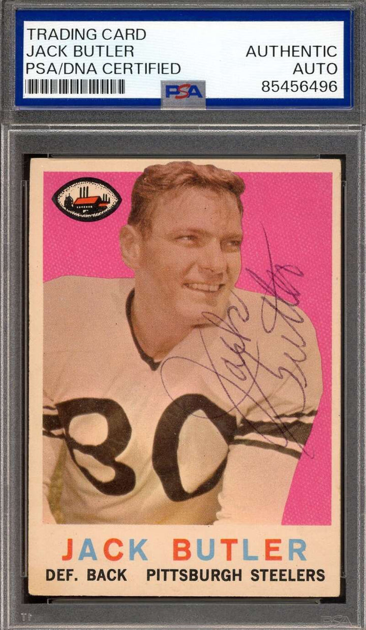 Jack Butler PSA DNA Signed 1959 Topps Autograph