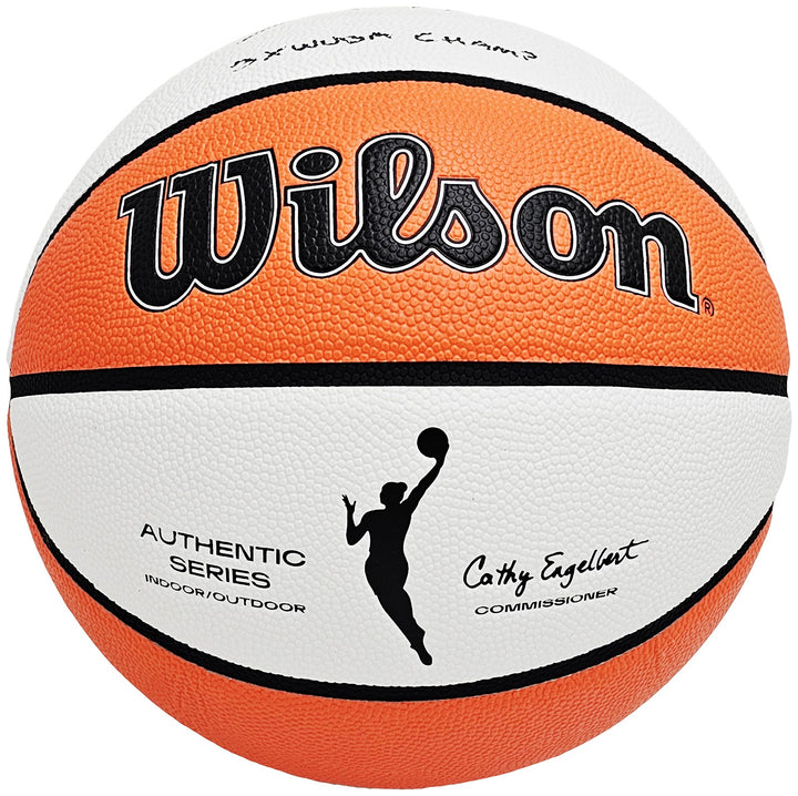 Diana Taurasi Auto Auth White I/O Basketball Phoenix Mercury 3X WNBA Champ BAS