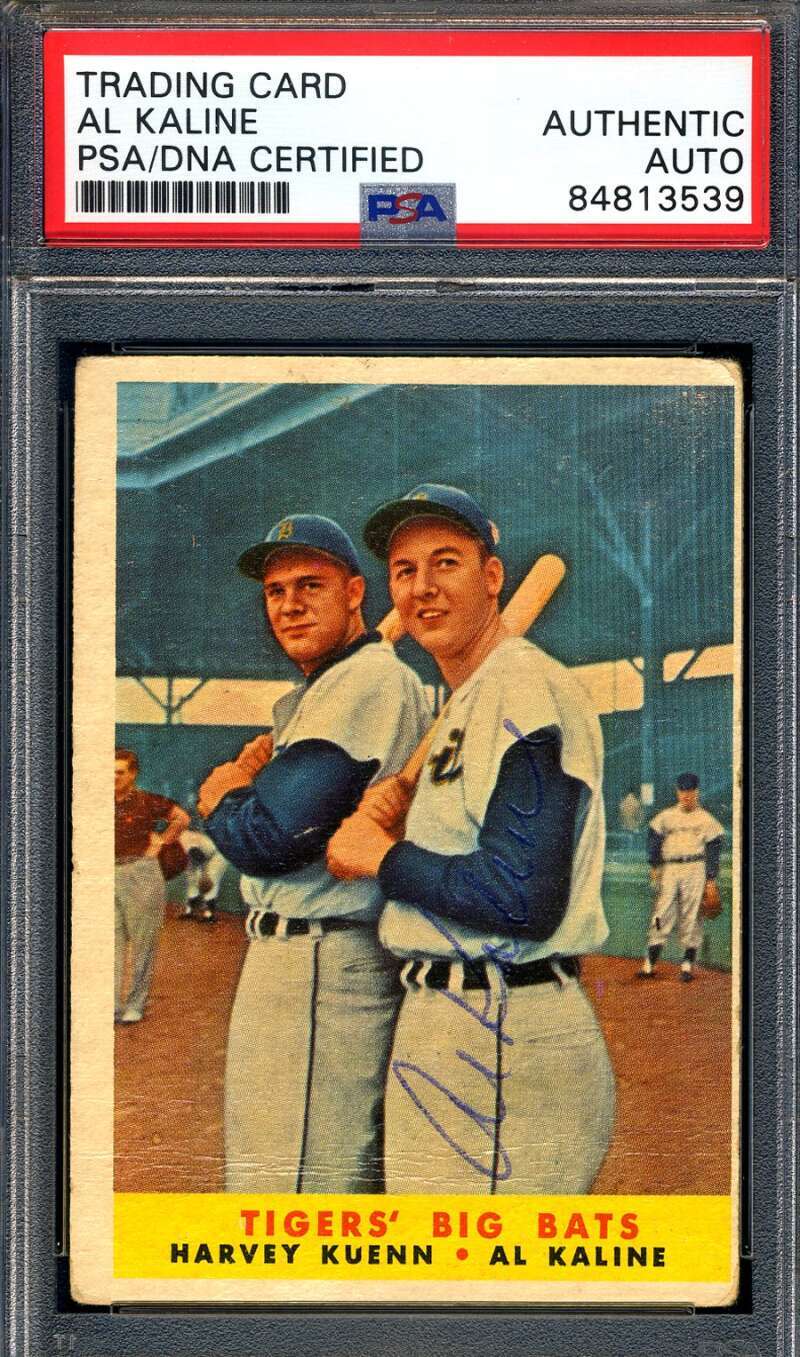 Al Kaline PSA DNA Signed 1958 Topps Autograph