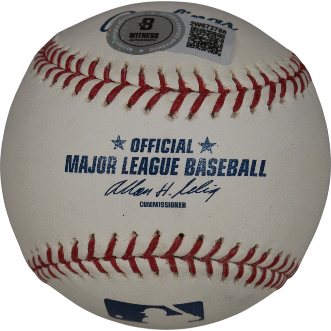 Dave Winfield Autographed New York Yankees OML Baseball HOF 01 Beckett 50124