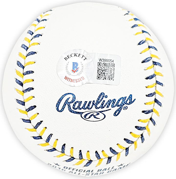 Salvador Perez Auto Official 2016 All Star Game Logo Baseball Royals Beckett