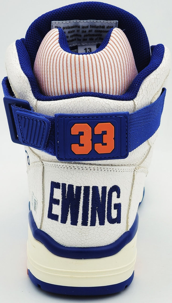 Patrick Ewing Auto White Athletics 33 HI Vintage Shoe Knicks Size 13 W/ Box BAS