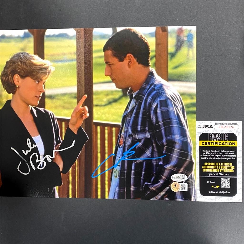 Adam Sandler & Julie Bowen signed Happy Gilmore 11x14 Photo autograph ~ JSA BAS