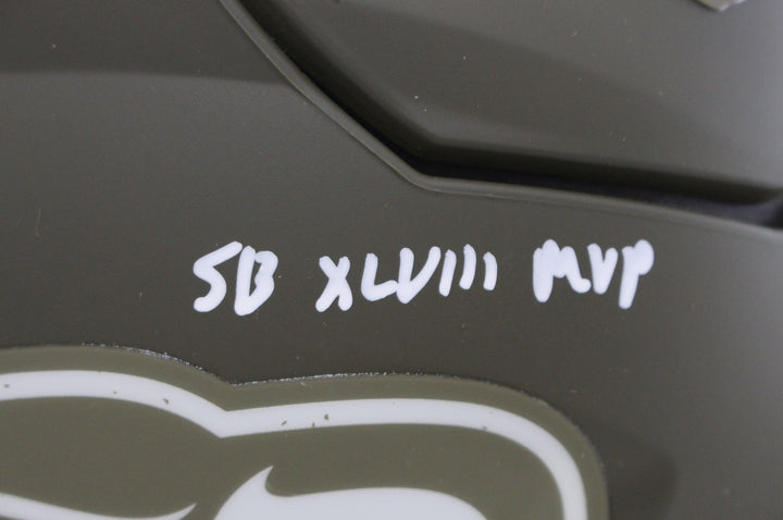 Malcolm Smith Signed Seattle Seahawks SpeedFlex 22 STS Helmet SB MVP BAS 55031
