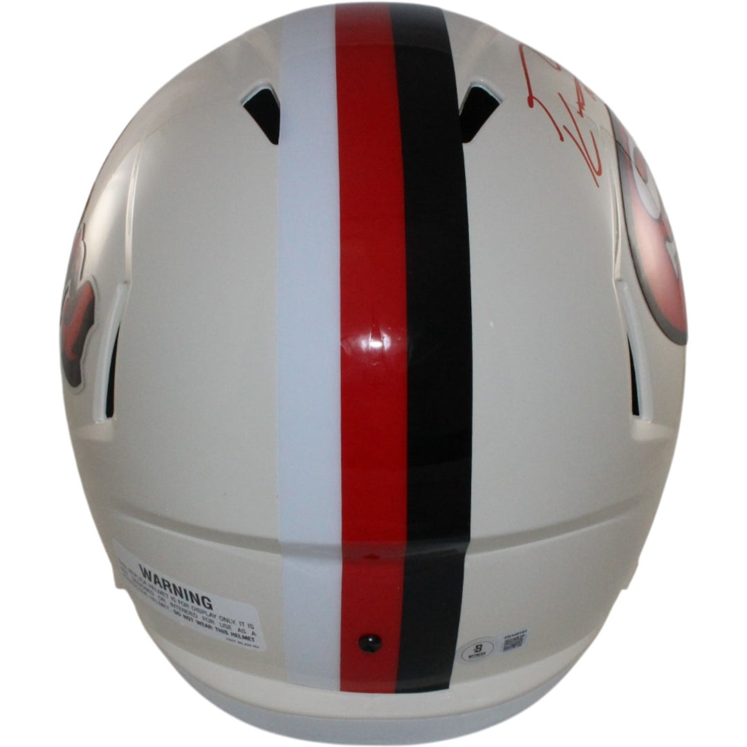 George Kittle Autographed San Francisco 49ers F/S Retro Helmet Beckett W 55475