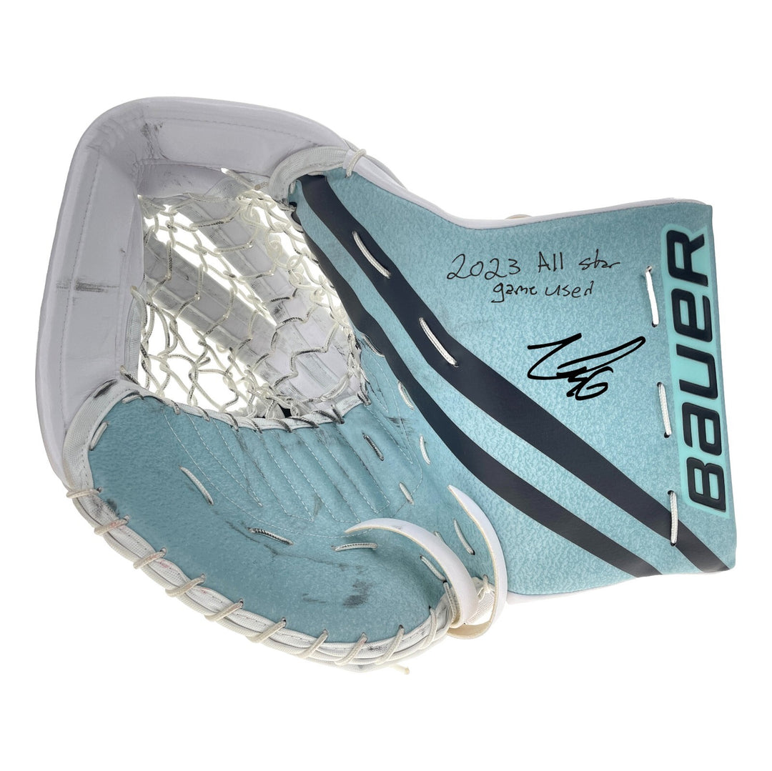 Logan Thompson Game Used 2023 All Star Goalie Pads Set Vegas Golden Knights Worn