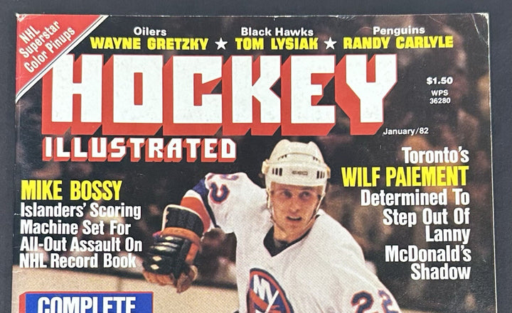 Mike Bossy Signed Hockey Full Magazine 1982 PSA 10 Gem Mint Auto Islanders LOA
