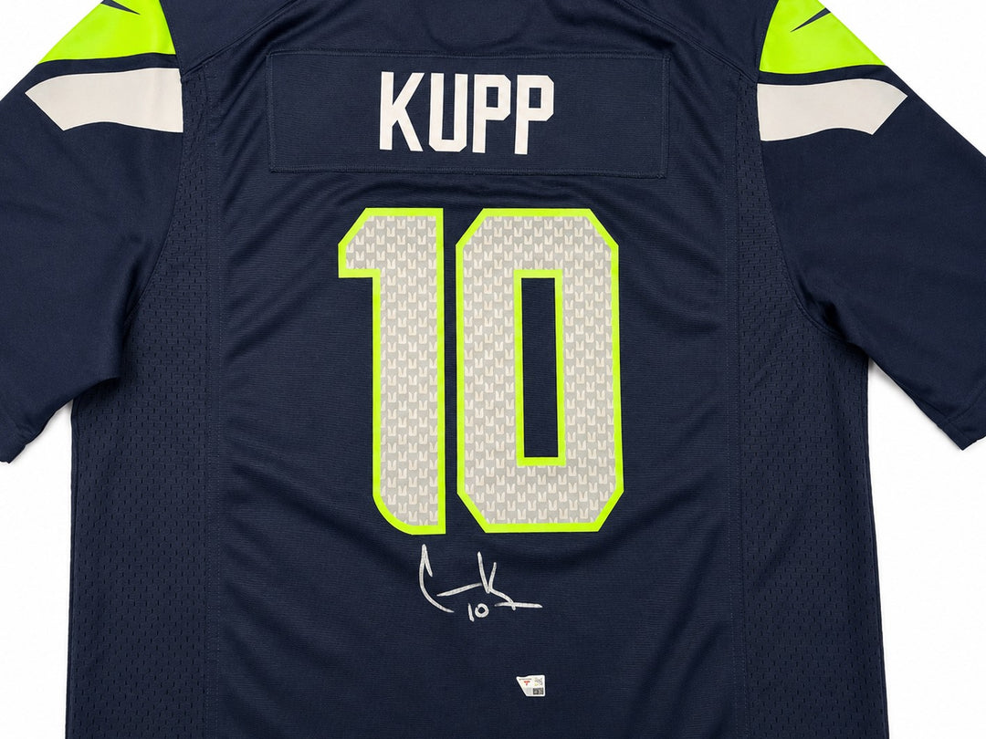 Seahawks Cooper Kupp Signed Blue Nike SB LX Patch Jersey Size XL Fanatics Holo