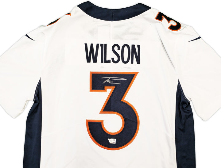 Broncos Russell Wilson Signed White Nike Limited Jersey Size L Fanatics Holo