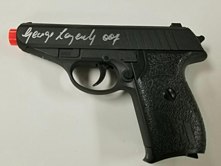 GEORGE LAZENBY Signed James Bond 007 Airsoft Gun ~ LE #'ed /50 ~ OC COA & Holo