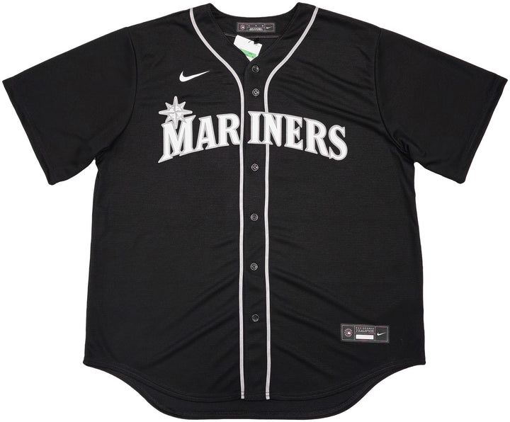 Seattle Mariners Ken Griffey Jr. Signed Black Nike Jersey Size XL Beckett Wit