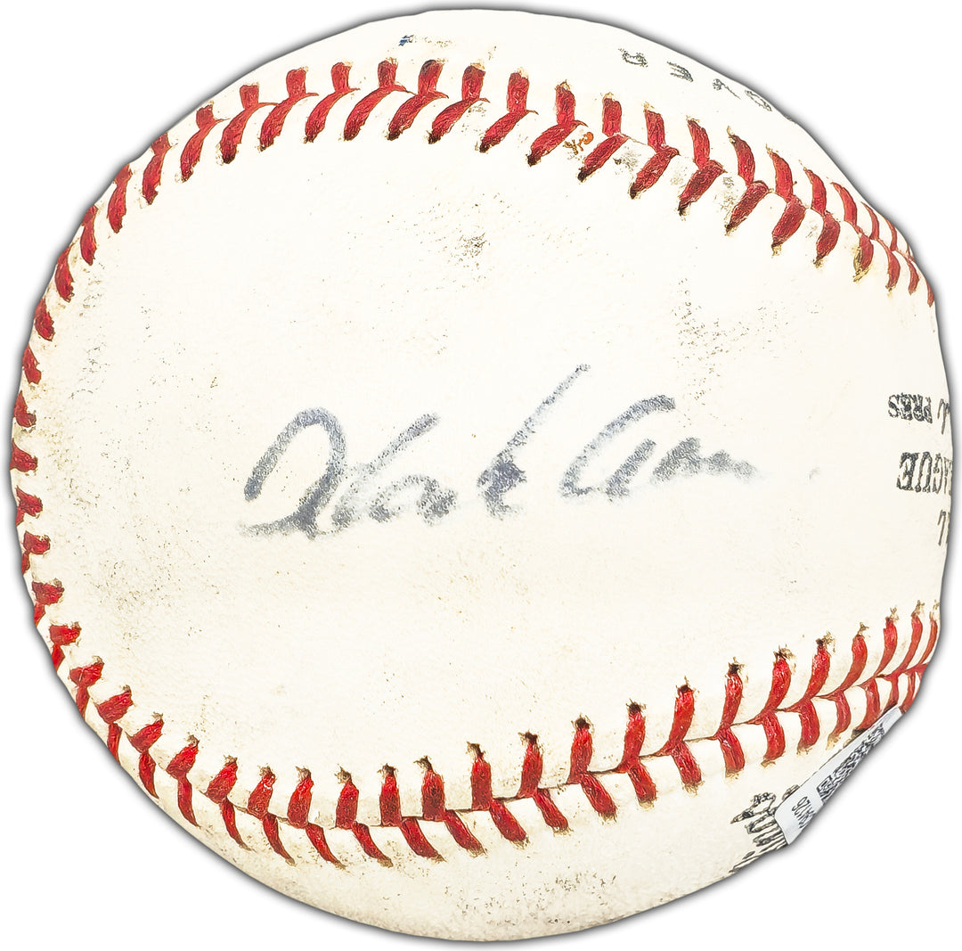 Hank Aaron & Eddie Mathews Autographed Baseball Braves Vintage Beckett AC94126