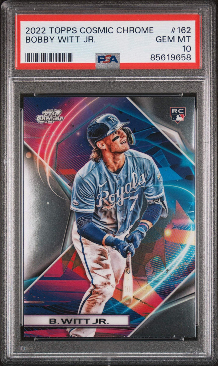 Graded 2022 Topps Cosmic Chrome Bobby Witt Jr. #162 Rookie Baseball Card PSA 10