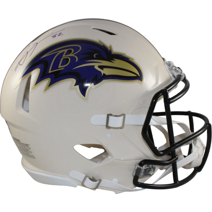 Ray Lewis Signed Baltimore Ravens Authentic Retro Helmet Beckett Witnessed 57518