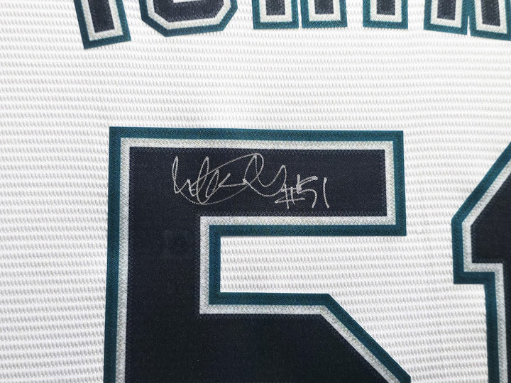 Seattle Mariners Ichiro Suzuki Signed Framed White Nike Jersey IS Holo