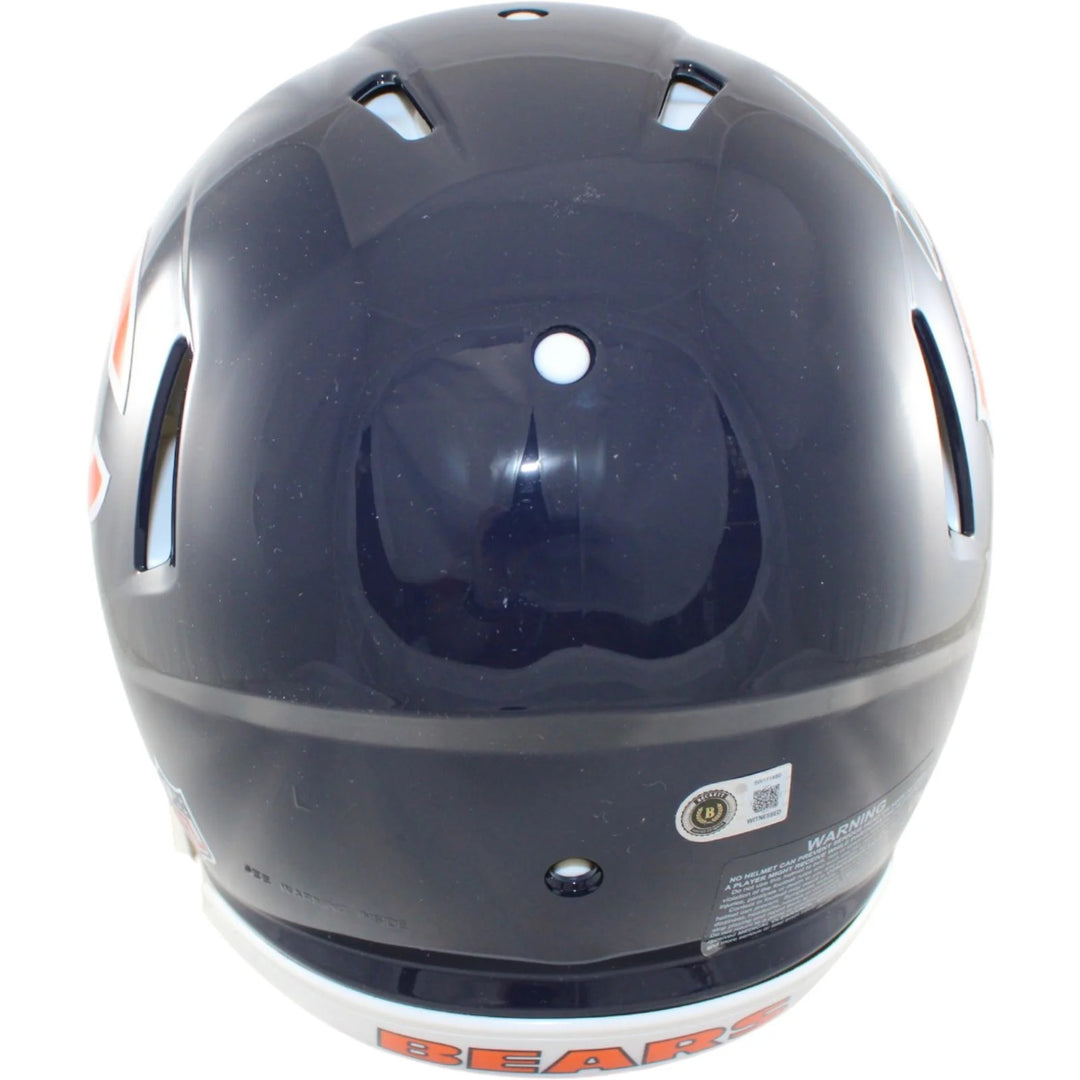 Luther Burden Autographed Chicago Bears Authentic Helmet Beckett WIT 58329