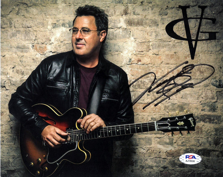 Vince Gill signed 8x10 Photo- PSA #AJ9530 (country music)
