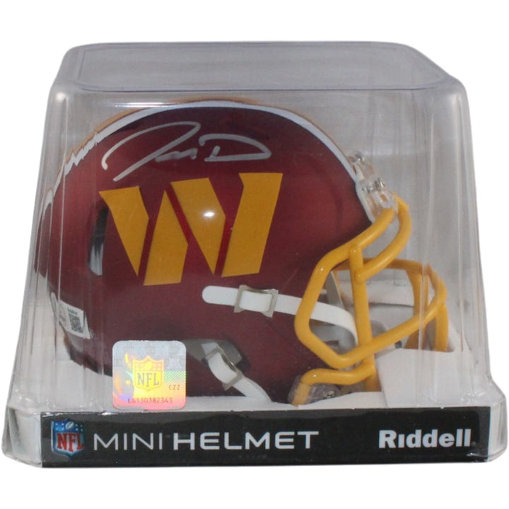 Jayden Daniels Autographed Washington Commanders ALT Mini Helmet Beckett 57967