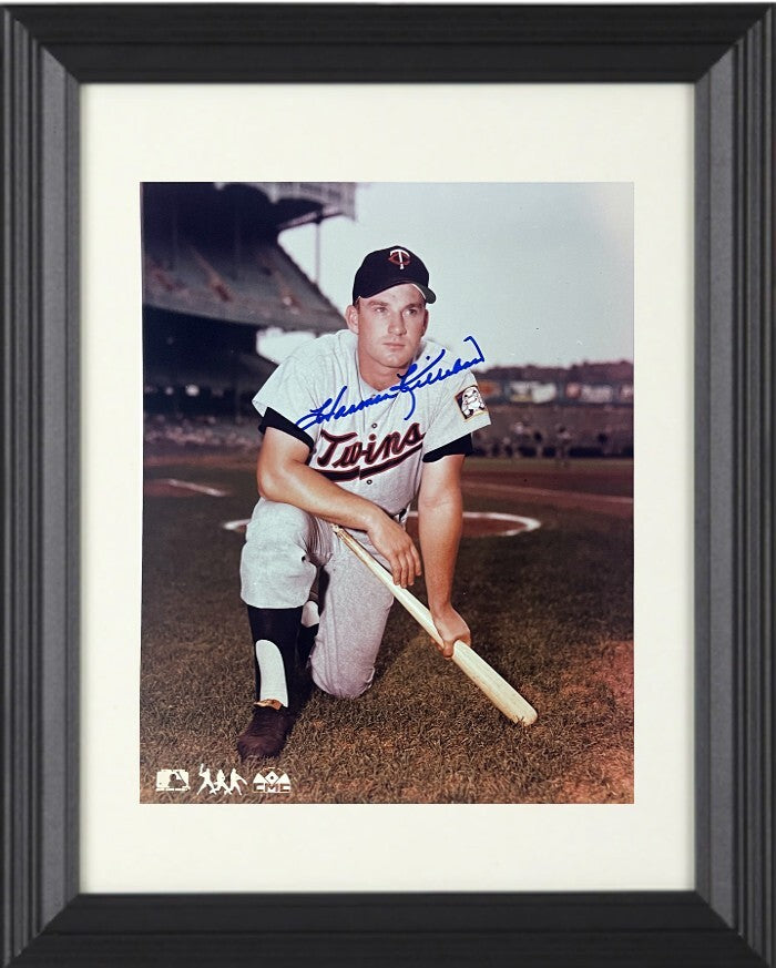 Harmon Killebrew signed Minnesota Twins MLB 8x10 Photo Framed - COA/Show Ticket