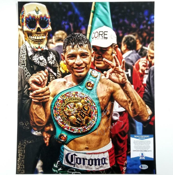 Abner Mares signed 16x20 Photo WBC Boxing Autograph ~ Beckett BAS COA