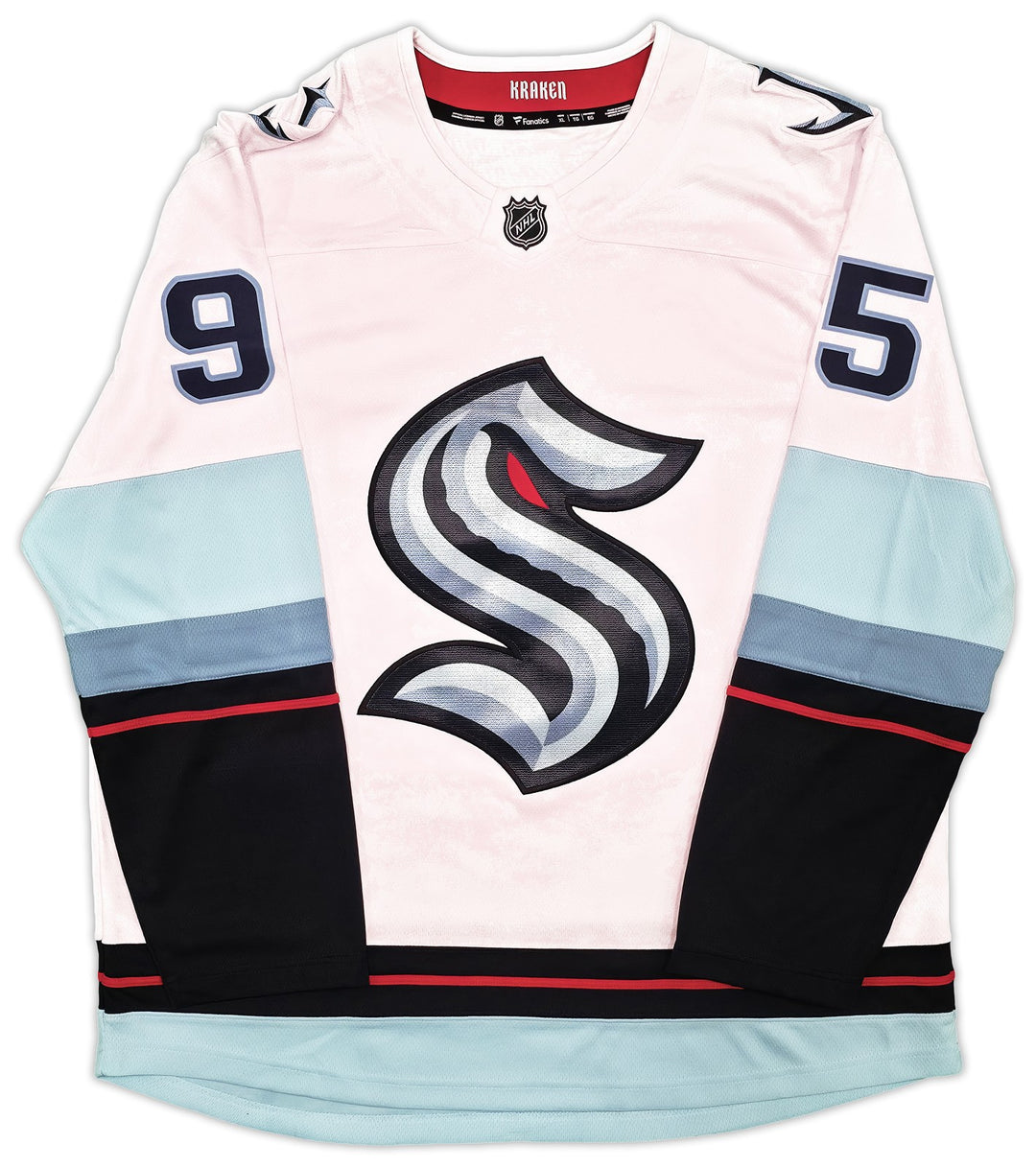 Seattle Kraken Andre Burakovsky Auto White Fanatics Jersey Size XL Fanatics Holo