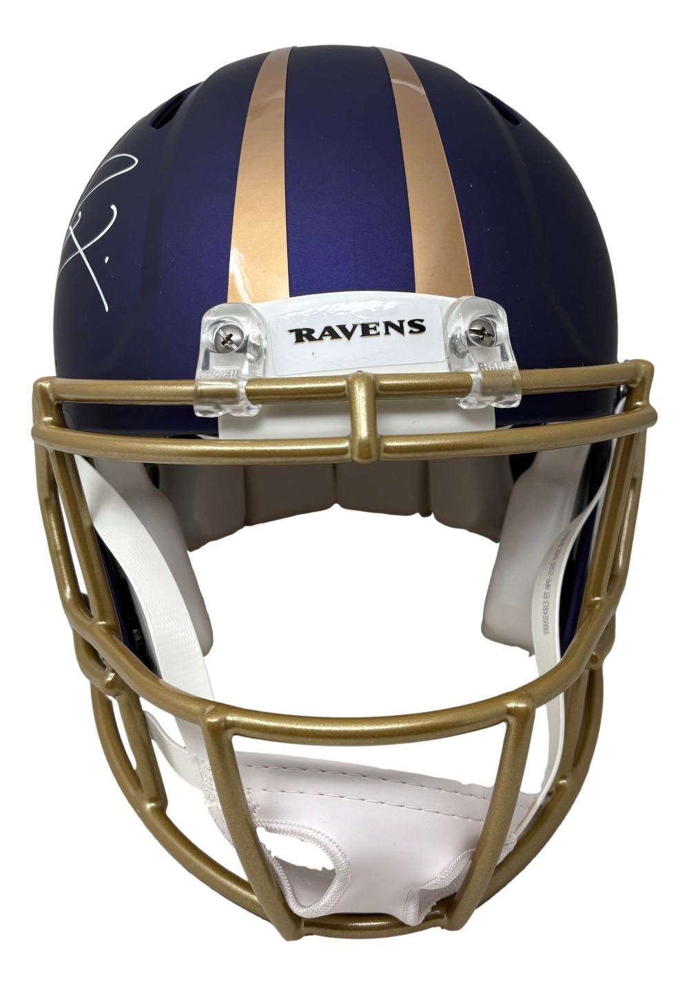 Ray Lewis Signed Baltimore Ravens FS Alternate Purple Authentic Speed Helmet BAS