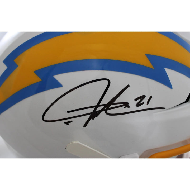 LaDainian Tomlinson Signed Los Angeles Chargers SpeedFlex Helmet Beckett W 58491